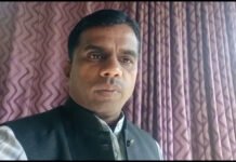 BTP के विजय मईड़ा ने कांग्रेस और बीजेपी पर किया प्रहार बांसवाड़ा रेल लाइन को लेकर। vijay maida btp 1