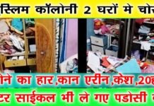 मुस्लिम कॉलोनी में 2 घरो में हुई चोरी। WhatsApp Image 2022 12 27 at 5.13.16 PM