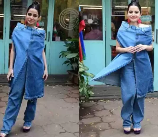 फिर चर्चे में आई उर्फी जावेद अब जींस पैंट का बनाया टॉप। 2497323 1