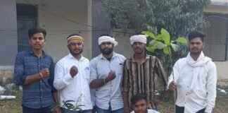 भील प्रदेश विध्यार्ती मोर्चा ने सचिव मांगीलाल हाड़ा के जन्म दिवस पर गोविंद गुरु राजकीय महाविद्यालय पौधरोपण किया। WhatsApp Image 2023 03 02 at 5.36.51 PM