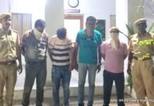 जिस्म फरोशी का कारोबार स्पा सेंटर की आड़ में बांसवाड़ा जिला पुलिस ने छापा मारकर आठ लड़किया व् महिलाओं सहित तीन दलाल संचालक गिरफ्तार spa dalal bsw 4