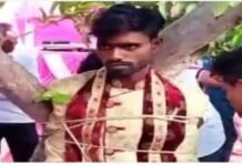दहेज की डिमांड पर शादी का मंडप बना अखाड़ा, लड़की के परिजनों ने दूल्हे को बंधा पेड़ से। news image9afad32c1225a2aa26f95a8c85ae5ea6