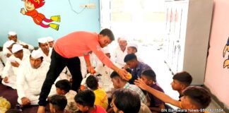 अल्पसंख्यक विभाग के प्रदेश अध्यक्ष आबिद कागजी के जन्मदिन पर बाल संरक्षण इकाई में हुए कार्यक्रम बच्चों के संग bn news sfi bd amin g
