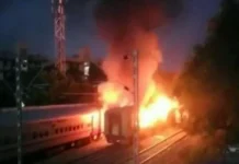 10 लोगो की हुई मौत चाय बनाते समय ट्रेन में फटा सिलेंडर, परिजनों को 10 लाख देने का ऐलान, BN Banswra News द्वारा प्रदत्त