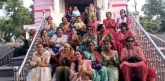 विश्व हिंदू परिषद की दुर्गा वाहिनी मातृशक्ति की बहनों द्वारा अमावस्या पर्व का उद्यापन किया बांसवाड़ा । BN banswara news.