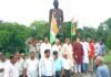 दिल्ली में अगस्त क्रांति जुलूस निकला गया। BN banswara news