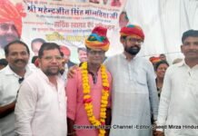 भाजपा से जुड़े 100 कार्यकर्ताओं ने कांग्रेस की सदस्यता ग्रहण की मंत्री महेंद्रसिंह मालवीय एवं प्रधान सुभाष तम्बोलिया की मौजूदगी में , BN Banswra News द्वारा प्रदत्त.