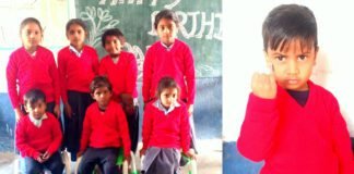 बेटी के जन्म दिन पर जरूरतमंद बच्चों को स्वेटर भेंट कर मनाया हैप्पी वाला बर्थडे रीना पारगी 2 birthday pargi