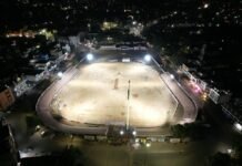 दूधिया रोशनी में नहाया कुशल बाग मैदान मानगढ़ कप सेमी फाइनल एवं फाइनल मुकाबले के लिए BN News द्वारा प्रदत्त crct