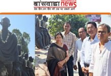 दांडी प्रतिमाओं पर माल्यार्पण किया बांसवाड़ा banswara mirza news 13.3.25 1