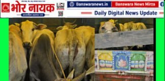 सज्जनगढ़ पुलिस की बड़ी कार्रवाई: गोवंश तस्करी के आरोप में वालाराम मीणा गिरफ्तार, पिकअप वाहन जब्त |सज्जनगढ़ थाना पुलिस Banswara गोवंश तस्करी