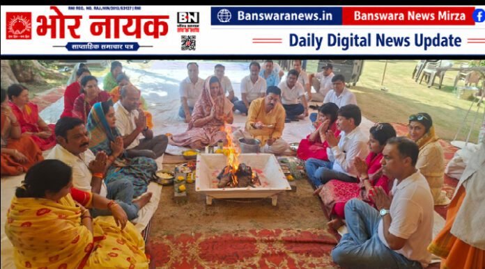 मयूर नगर लोधा स्टाफ क्लब में हवन पूजन (1)